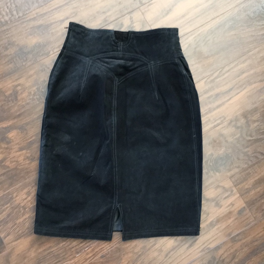 Vintage Leather Skirt